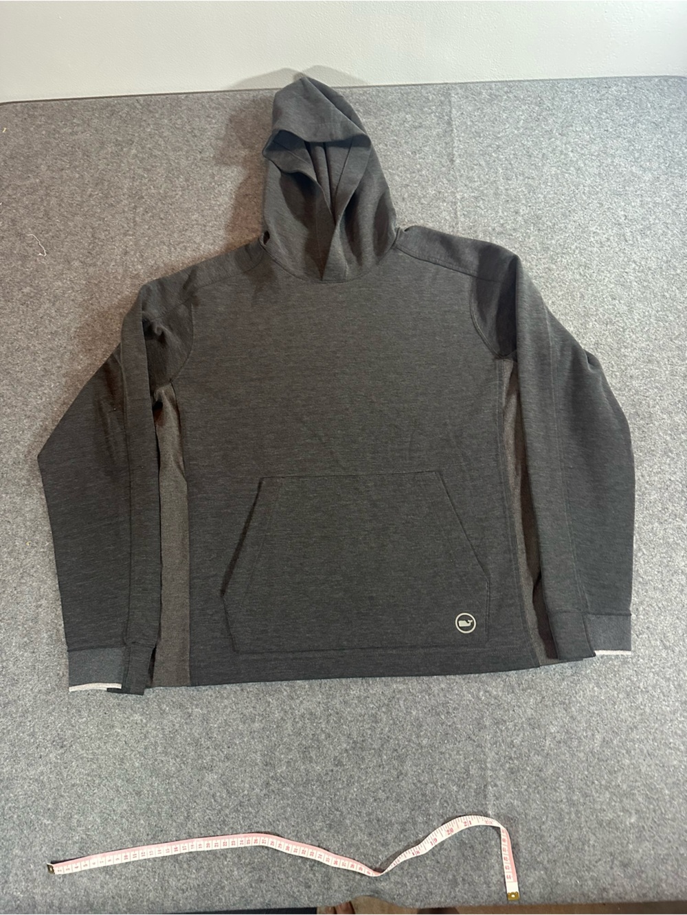 Vineyard Vines Gray Athletic Hooded Pullover
